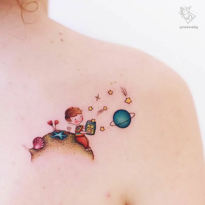 Este tatuador turco crea adorables escenas de cuento sobre la piel