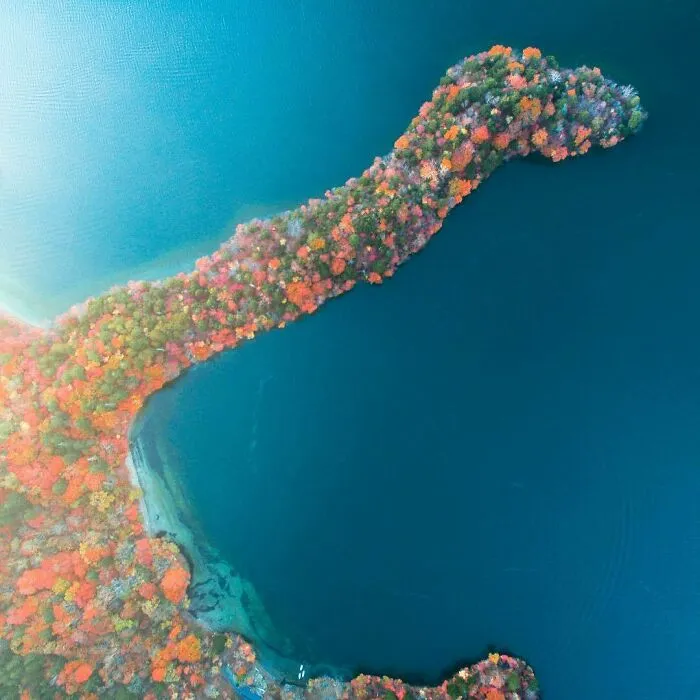 La colorida naturaleza de Japón desde el aire: 30 fotos con dron