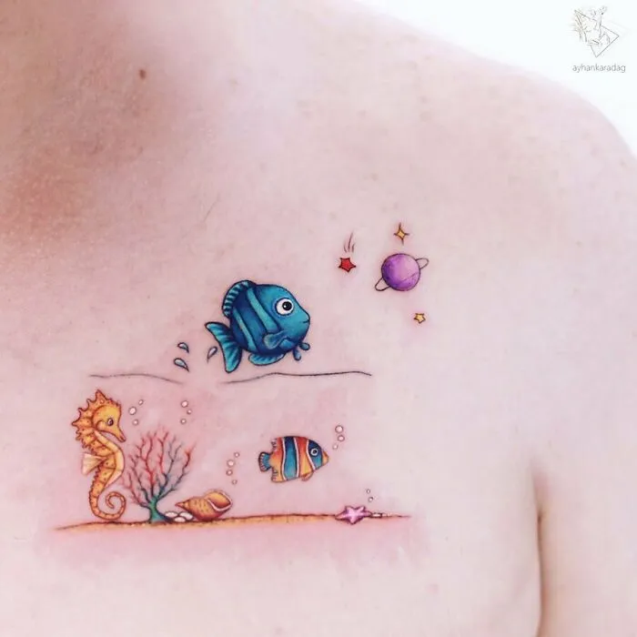 Este tatuador turco crea adorables escenas de cuento sobre la piel