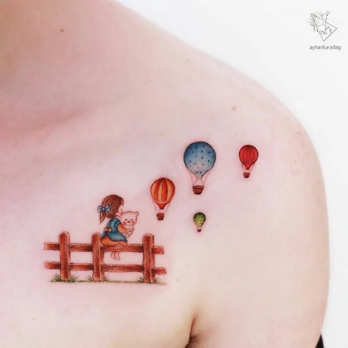Este tatuador turco crea adorables escenas de cuento sobre la piel