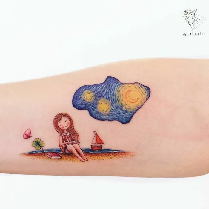 Este tatuador turco crea adorables escenas de cuento sobre la piel