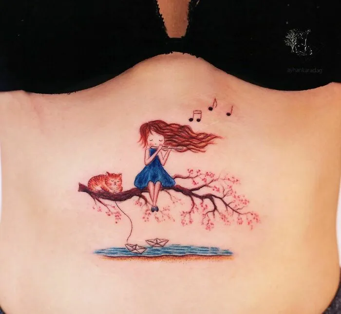 Este tatuador turco crea adorables escenas de cuento sobre la piel
