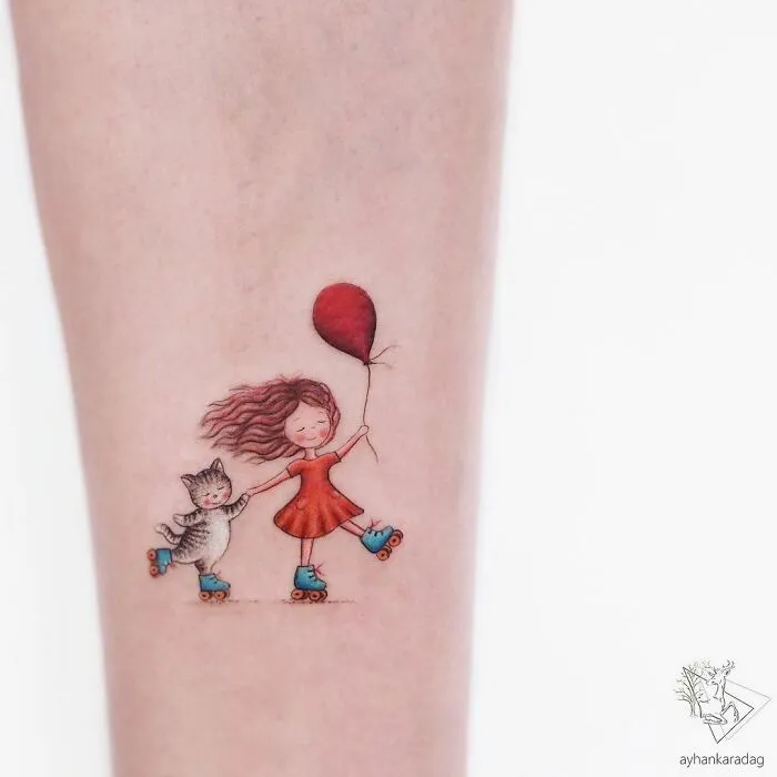 Este tatuador turco crea adorables escenas de cuento sobre la piel
