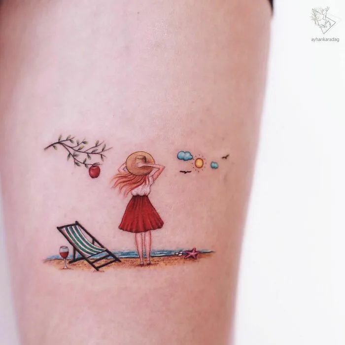 Este tatuador turco crea adorables escenas de cuento sobre la piel