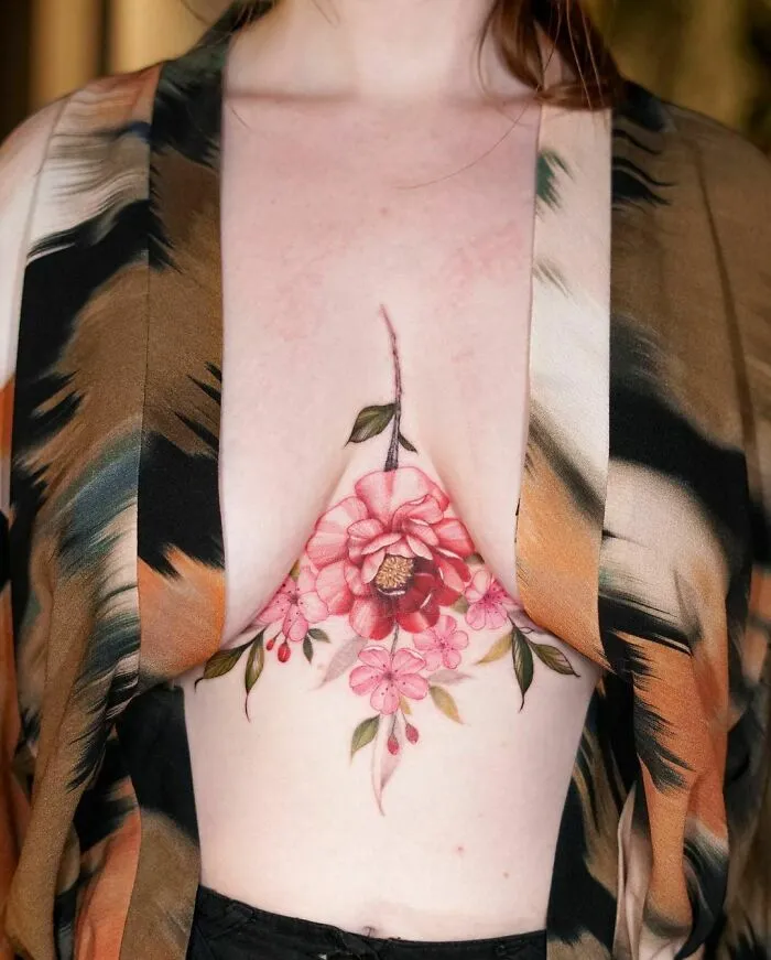 50 Tatuajes florales que parecen pinturas de acuarela sobre la piel (nuevas fotos)