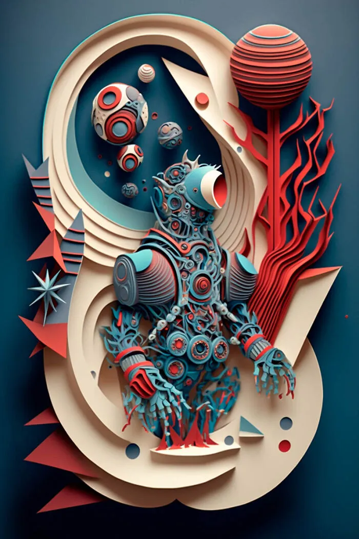 He Hecho Estos Paper Arts Con Midjourney Y Photoshop