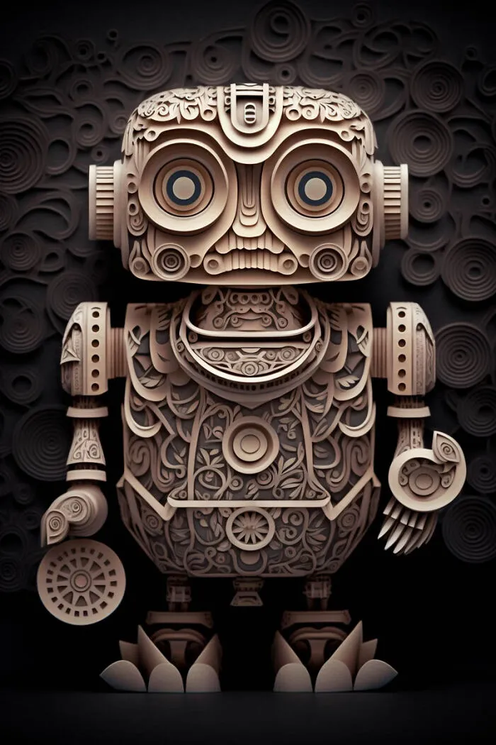 He Hecho Estos Paper Arts Con Midjourney Y Photoshop