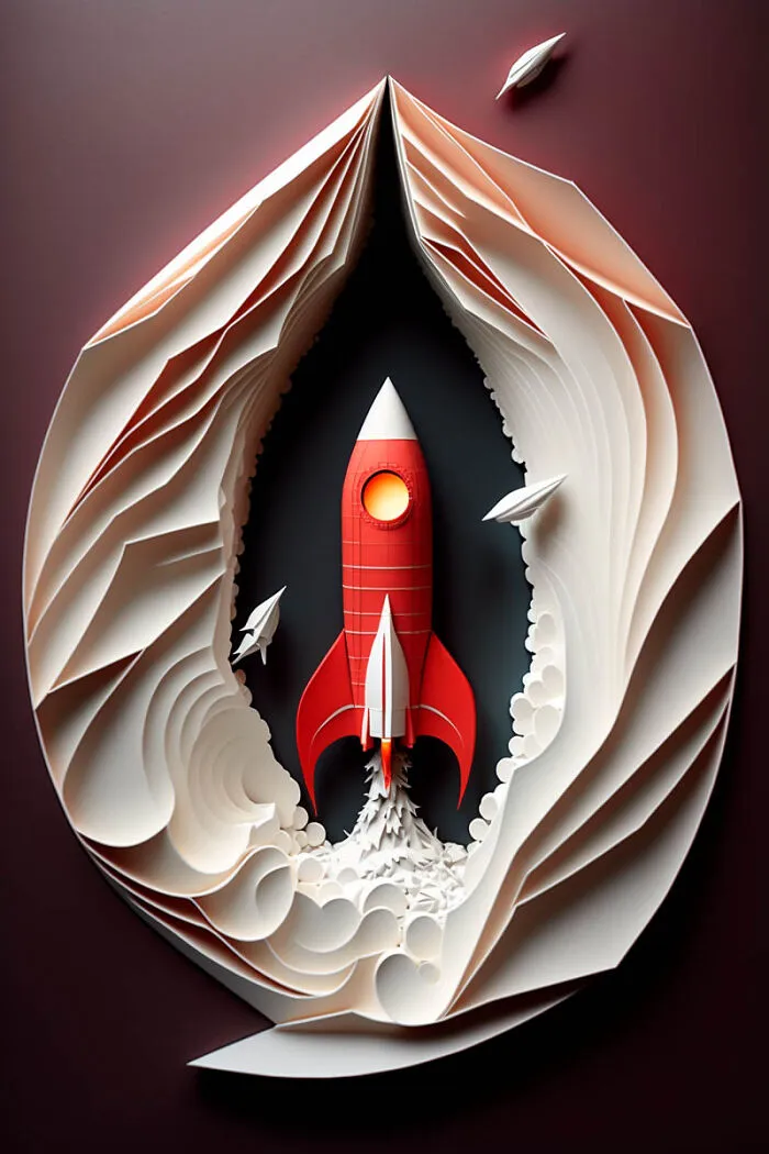 He Hecho Estos Paper Arts Con Midjourney Y Photoshop