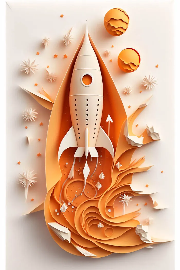 He Hecho Estos Paper Arts Con Midjourney Y Photoshop