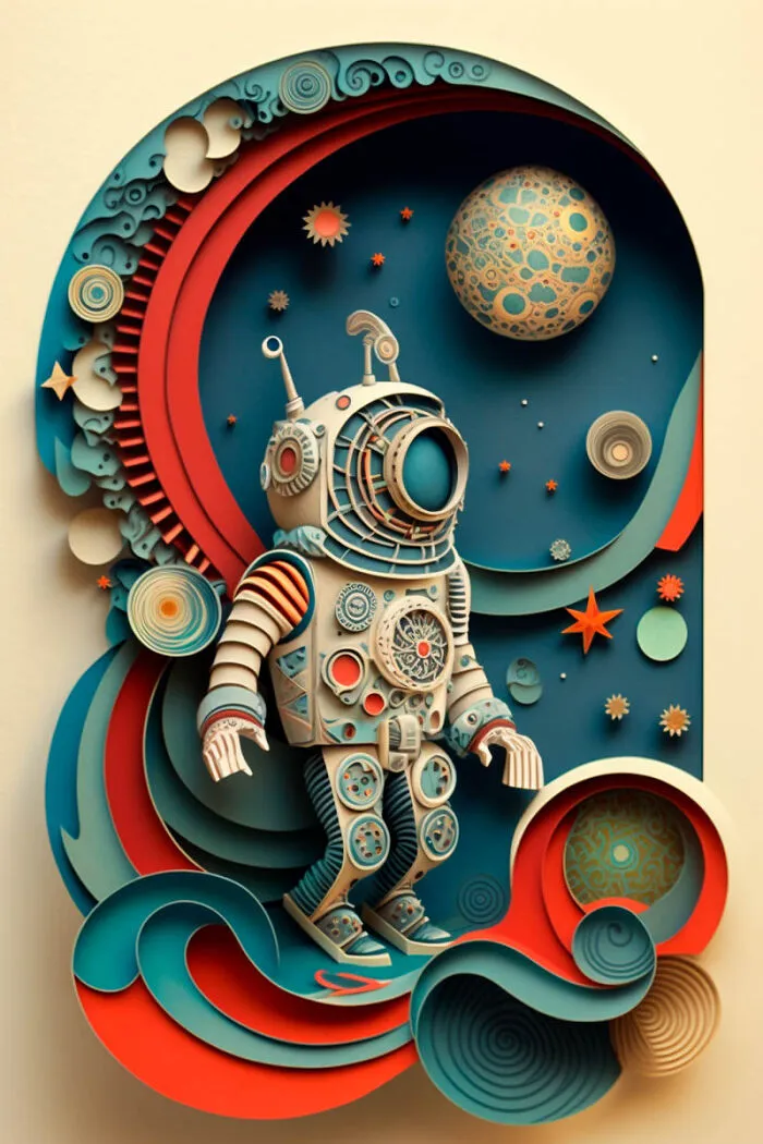 He Hecho Estos Paper Arts Con Midjourney Y Photoshop