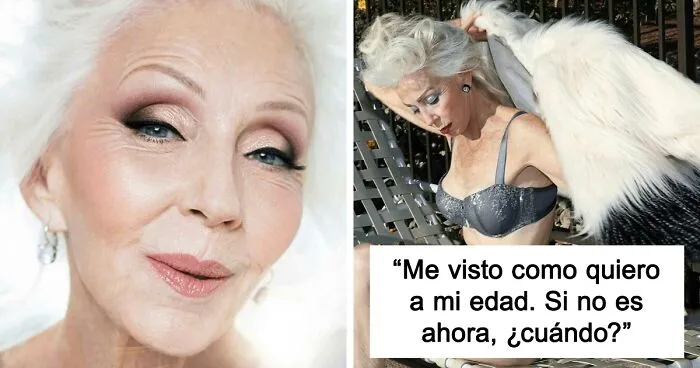 Esta modelo de 74 años viste como quiere a pesar de las críticas, y ayuda a romper estereotipos