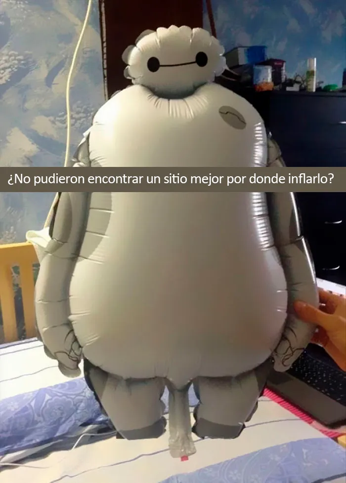 Este globo infantil de desafortunado diseño