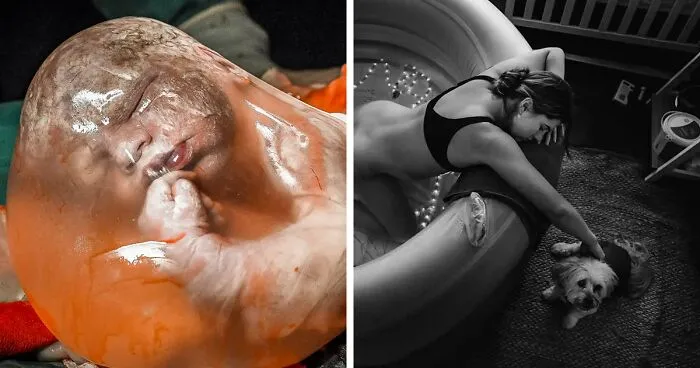 Estas 20 fotos ganadoras del concurso de fotografía de parto demuestra que las madres son muy duras