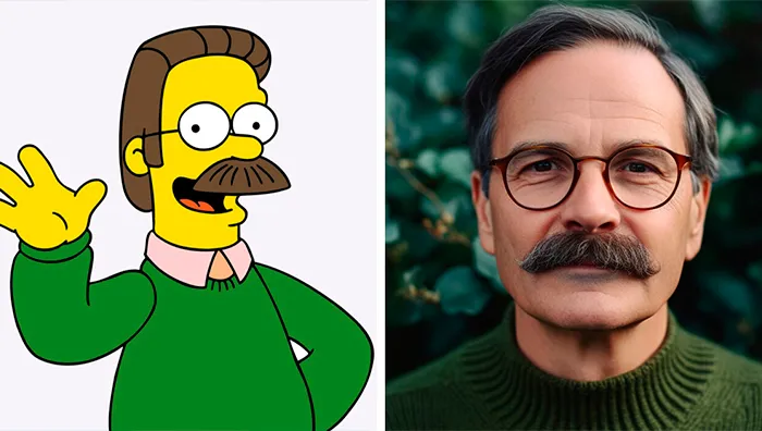 19 Personajes de los Simpsons generados por IA para que parezcan del mundo real