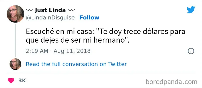 20 Tuits de padres mostrando la loca dinámica de criar hermanos