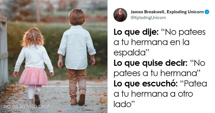 20 Tuits de padres mostrando la loca dinámica de criar hermanos