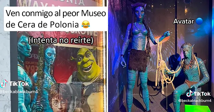 El Museo de cera de Cracovia tiene unas figuras bastante controvertidas, y esta tiktoker alucinó al verlas