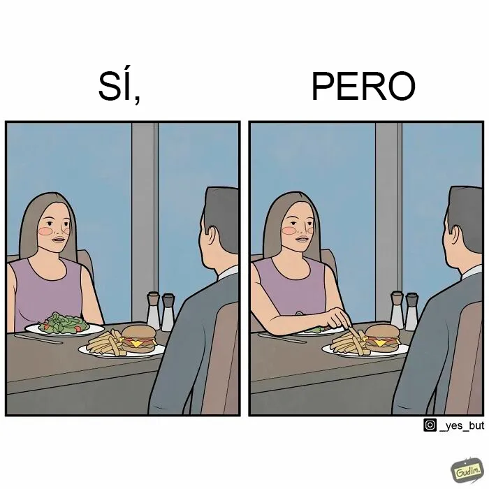 "Sí, pero": 20 Nuevas e ingeniosas ilustraciones sobre nuestras contradicciones humanas