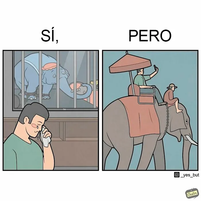 "Sí, pero": 20 Nuevas e ingeniosas ilustraciones sobre nuestras contradicciones humanas