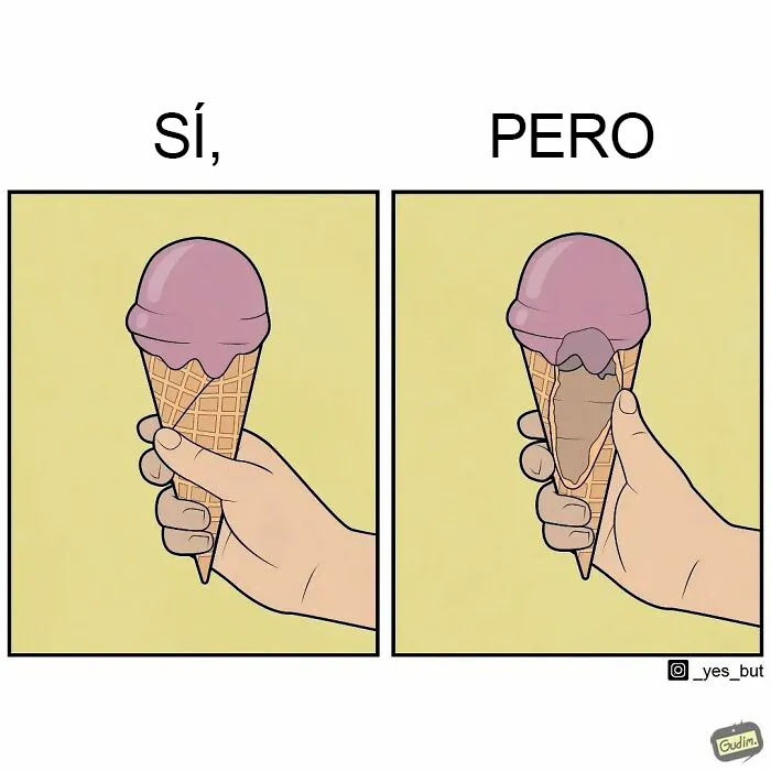 "Sí, pero": 20 Nuevas e ingeniosas ilustraciones sobre nuestras contradicciones humanas