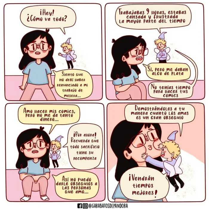 Esta dibujante boliviana comparte su vida en divertidos y adorables cómics