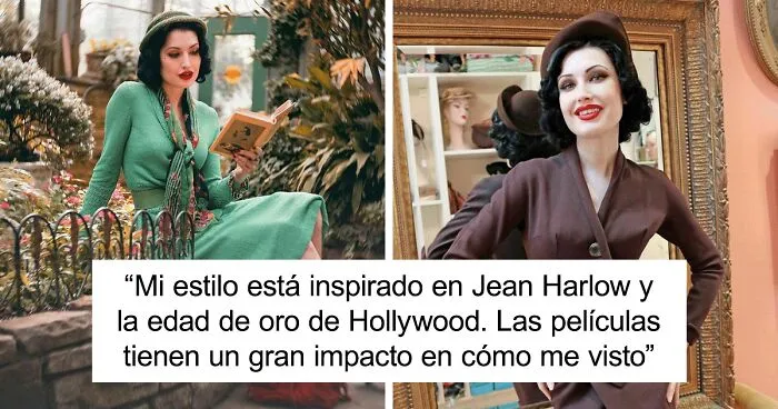 A esta chica le encanta ponerse ropa de hace 100 años, y su vestuario es impresionante