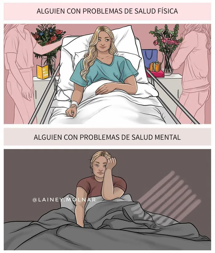 Esta artista crea ilustraciones que invitan a cuestionar y reflexionar sobre las normas sociales en torno a la feminidad, la imagen corporal y otros temas