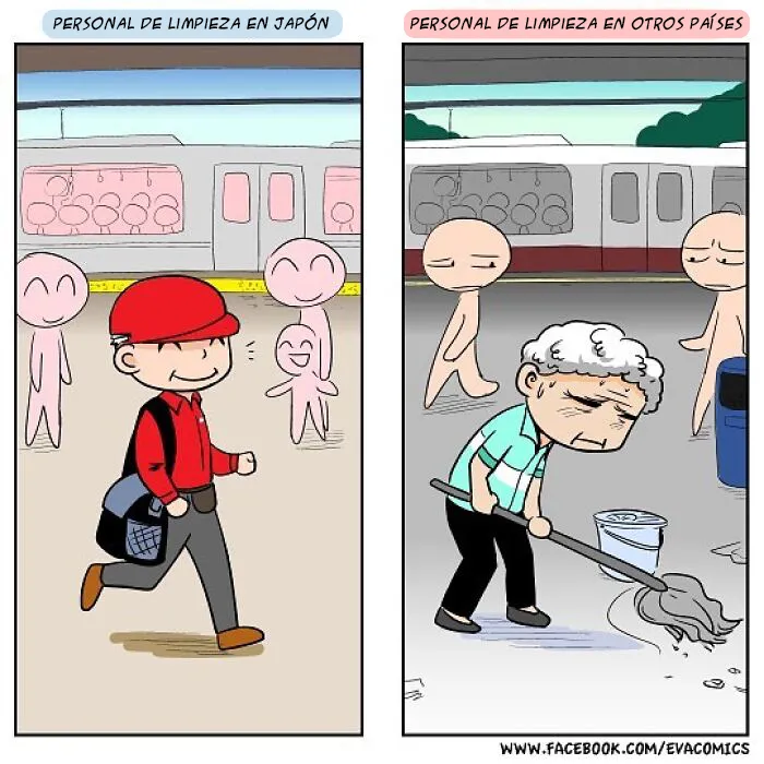 20 Cómics sobre las diferencias entre Japón y otros países que experimentó la dibujante al vivir allí
