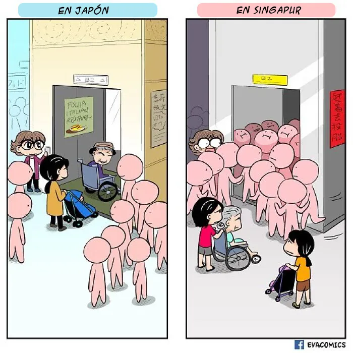 20 Cómics sobre las diferencias entre Japón y otros países que experimentó la dibujante al vivir allí