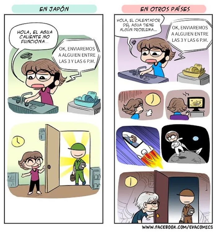 20 Cómics sobre las diferencias entre Japón y otros países que experimentó la dibujante al vivir allí