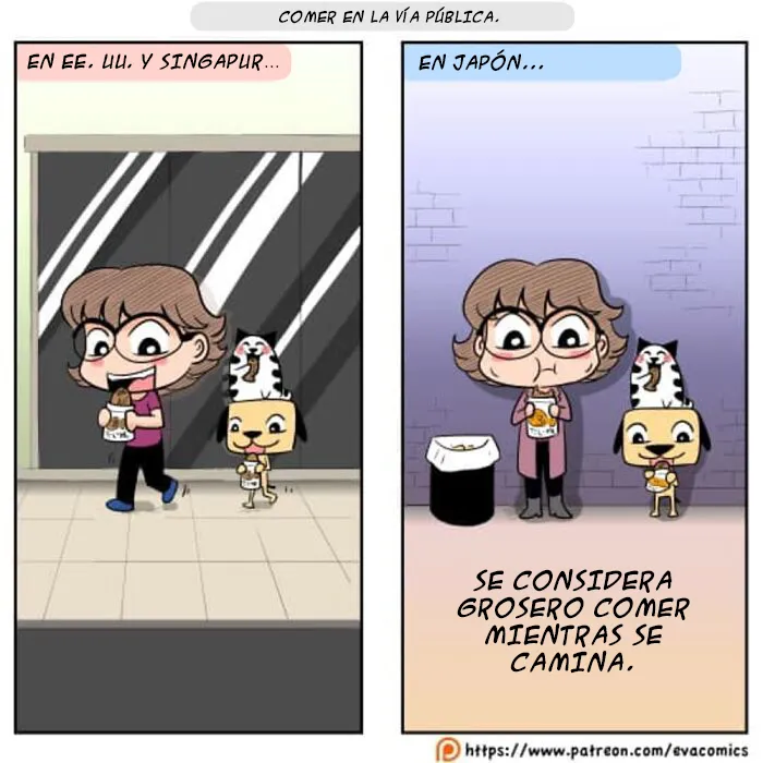 20 Cómics sobre las diferencias entre Japón y otros países que experimentó la dibujante al vivir allí