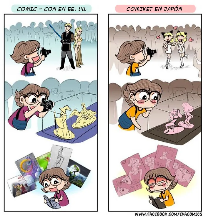 20 Cómics sobre las diferencias entre Japón y otros países que experimentó la dibujante al vivir allí