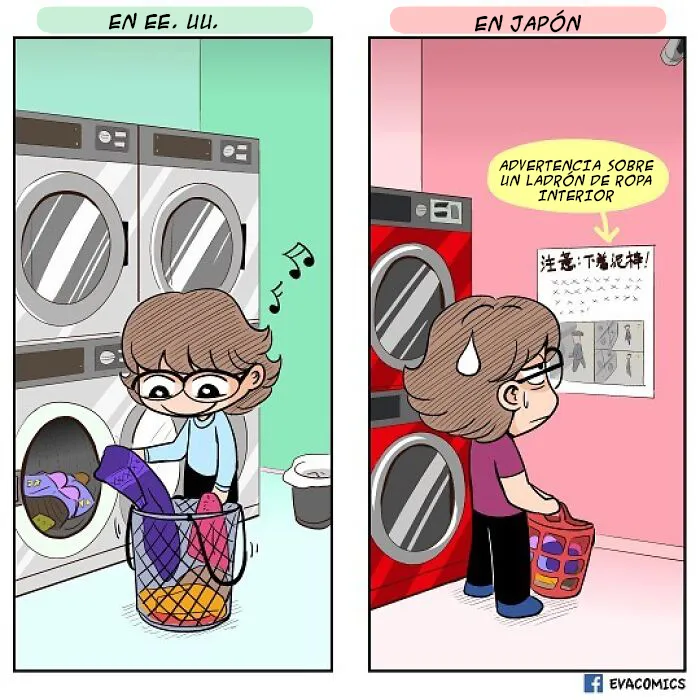 20 Cómics sobre las diferencias entre Japón y otros países que experimentó la dibujante al vivir allí