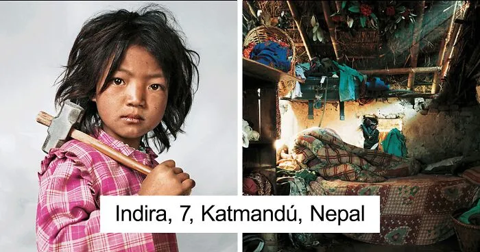 "Donde duermen los niños" es una colección fotográfica que muestra las condiciones de vida de niños alrededor el mundo
