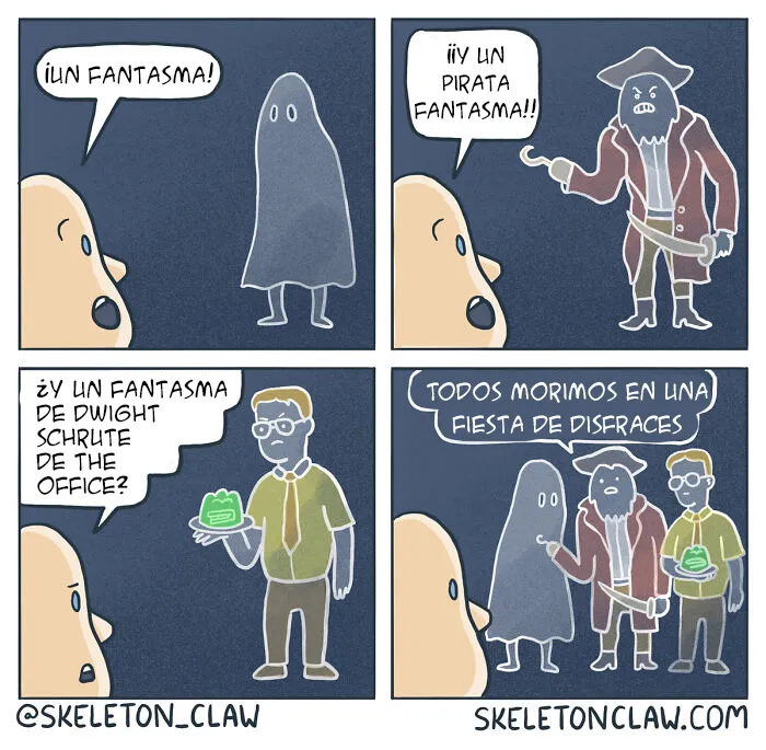 15 Cómics extrañamente oscuros y divertidos de Skeleton Claw