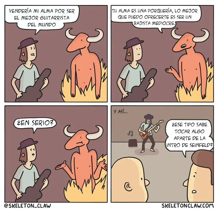 15 Cómics extrañamente oscuros y divertidos de Skeleton Claw