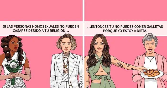 Esta artista crea ilustraciones que invitan a cuestionar y reflexionar sobre las normas sociales en torno a la feminidad, la imagen corporal y otros temas