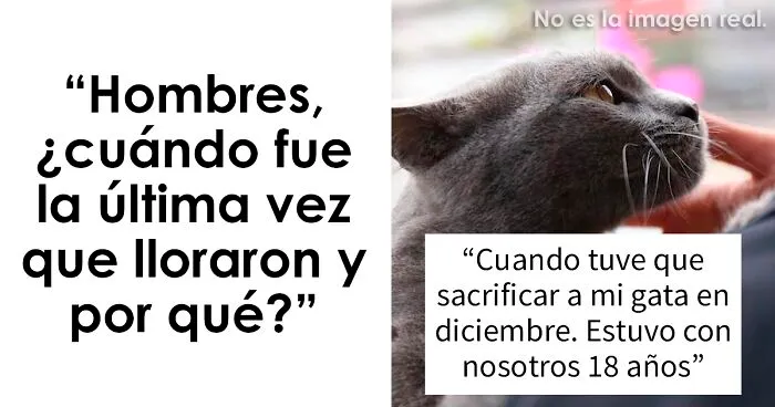20 hombres cuentan qué fue lo último que los hizo llorar