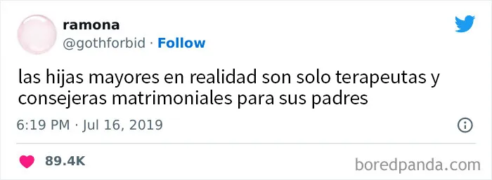 20 Hijas mayores que no se contuvieron a la hora de tuitear sobre cómo es