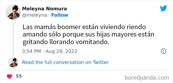 20 Hijas mayores que no se contuvieron a la hora de tuitear sobre cómo es