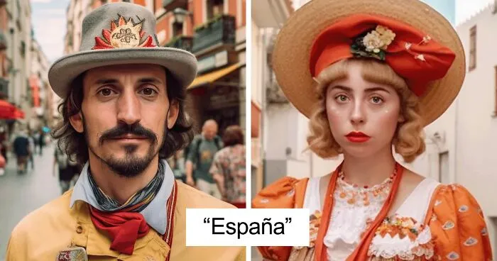 Alguien pidió a la IA que generara "la persona más estereotipada" de cada país, y los resultados dividieron a la gente
