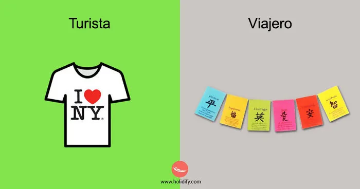 Holidify publica una serie de imágenes que ilustran las diferencias entre turistas y viajeros (12 fotos)