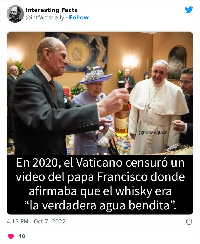 20 curiosidades sobre todo un poco, compartidas por esta cuenta de Twitter llamada “Datos interesantes”