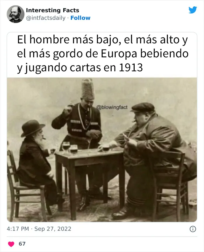 20 curiosidades sobre todo un poco, compartidas por esta cuenta de Twitter llamada “Datos interesantes”