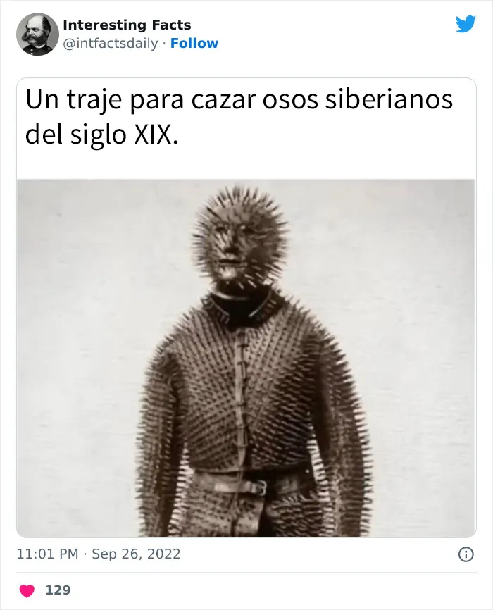 20 curiosidades sobre todo un poco, compartidas por esta cuenta de Twitter llamada “Datos interesantes”
