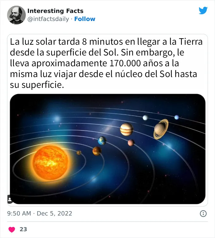 20 curiosidades sobre todo un poco, compartidas por esta cuenta de Twitter llamada “Datos interesantes”