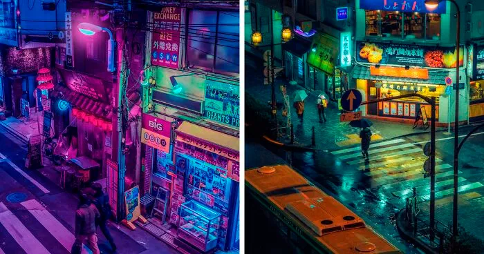 Exploré los callejones nocturnos de Tokio bajo las luces de neón y estas son 30 de las imágenes que tomé
