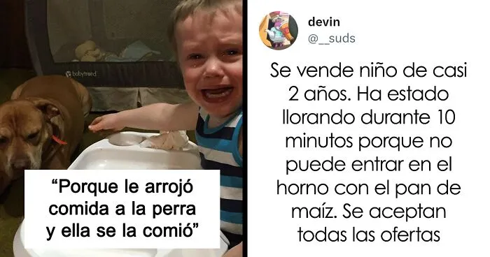 35 Razones tan ridículas como divertidas por las que lloran los niños, compartidas por sus padres