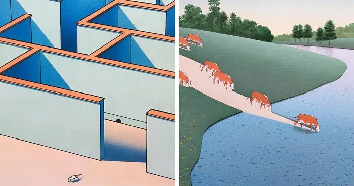 Este artista francés creó divertidas ilustraciones surreales que nos invitan a la reflexión