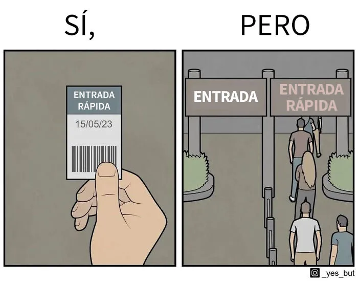 Este ilustrador revela contradicciones de la sociedad con sus cómics irónicos "Sí, pero..."